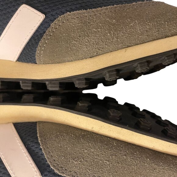 Veja Khaki and Navy Sneakers - Picture 6 of 12